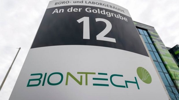 Tập đoàn dược phẩm BioNTech của Đức. (Ảnh: Teletrader).