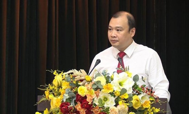 Ông Lê Hải Bình phát biểu nhận nhiệm vụ.