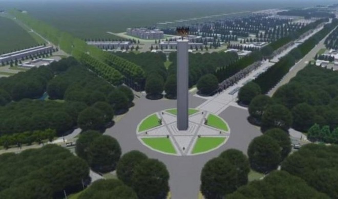 Thiết kế Thủ đô mới "Nusantara" của Indonesia. Ảnh: Liputan 6.