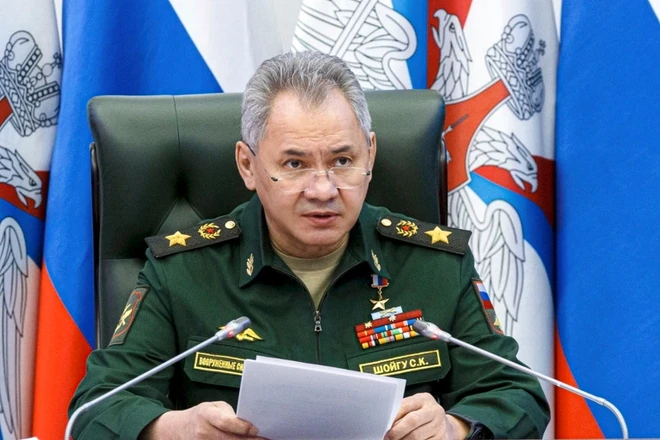 Bộ trưởng Quốc phòng Nga Sergei Shoigu (Ảnh: AP).