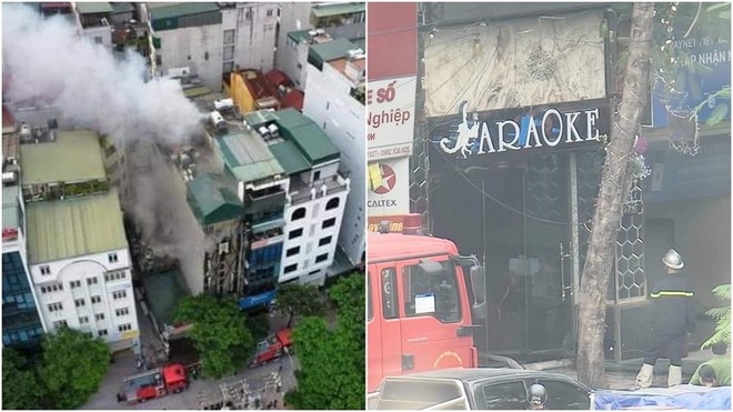 Vụ cháy lớn xảy ra tại quán karaoke trên phố Quan Hoa (Cầu Giấy, Hà Nội) khiến 3 chiến sỹ cảnh sát PCCC&CNCH Hà Nội hy sinh.