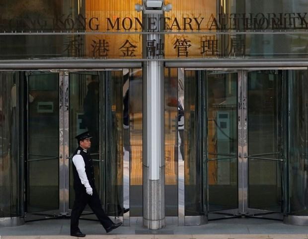 Bên ngoài Cơ quan quản lý tiền tệ Hong Kong. (Nguồn: Reuters).