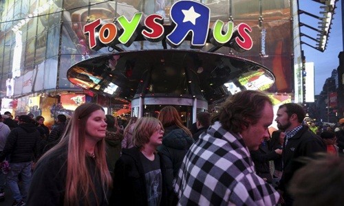 Một siêu thị của Toy R Us tại New York. Ảnh:Reuters