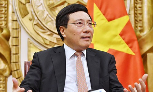 Phó thủ tướng Phạm Bình Minh. Ảnh:Giang Huy.