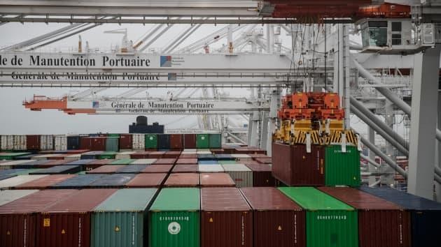 Bến cảng Le Havre, miền Tây Bắc nước Pháp, vào ngày 21/1/2021. Nguồn: Getty Images