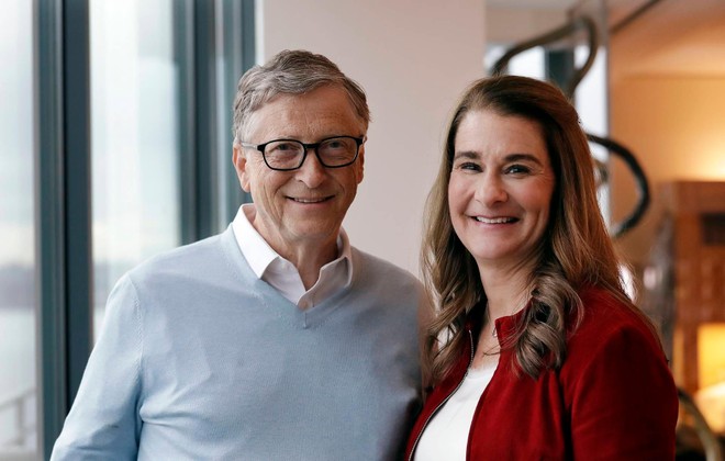 Bill Gates và bà Melinda Gates. Ảnh: AP.