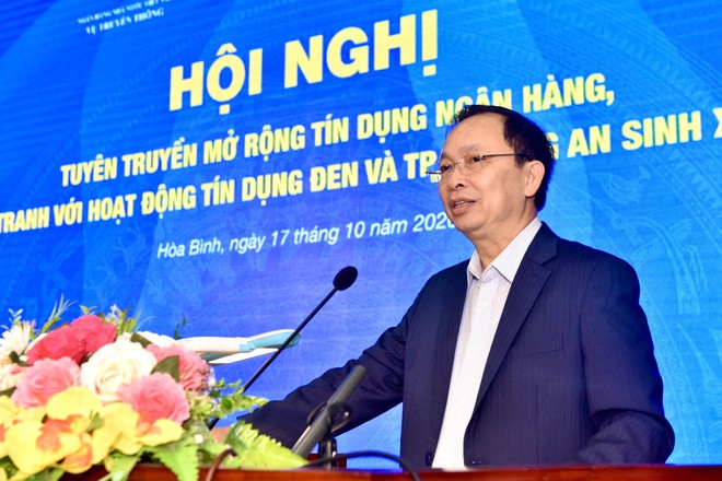 Phó Thống đốc NHNN Việt Nam Đào Minh Tú phát biểu khai mạc Hội nghị.