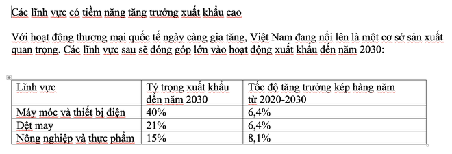 Xuất khẩu của Việt Nam dự kiến sẽ đạt 535 tỷ USD vào năm 2030 ảnh 2