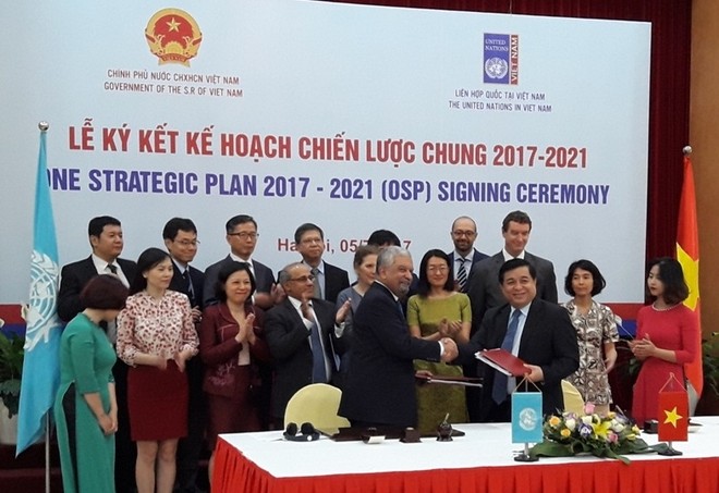 Ký kết Kế hoạch Chiến lược chung giai đoạn 2017 - 2021 giữa Chính phủ Việt Nam và Liên Hợp Quốc 