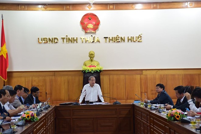 Chủ tịch UBND tỉnh Thừa Thiên Huế Phan Ngọc Thọ chủ trì cuộc họp Ban chỉ đạo tỉnh về phòng chống dịch bệnh viêm đường hô hấp cấp do chủng mới của virus Corona.
