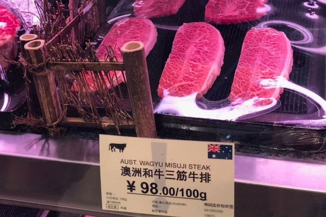 Thịt bò là một trong số nhiều mặt hàng nhập khẩu từ Australia bị Trung Quốc đánh thuế cao. Ảnh: ABC.