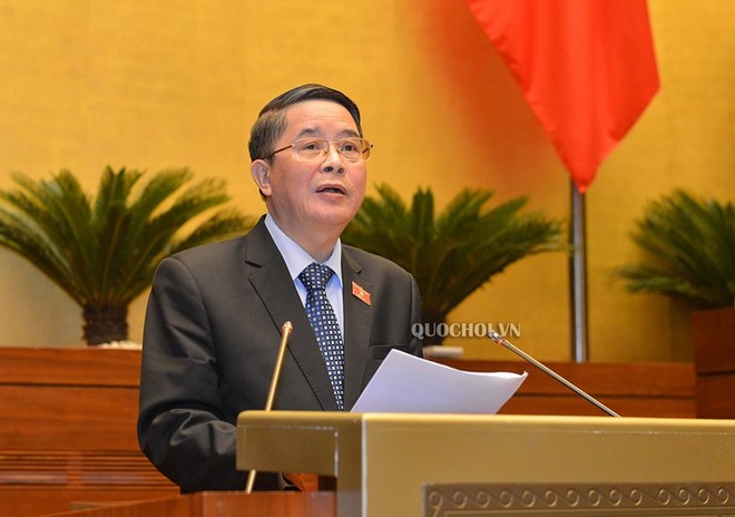 Chủ nhiệm Uỷ ban Tài chính - Ngân sách Nguyễn Đức Hải báo cáo giải trình.