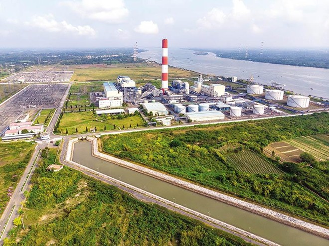 Nhà máy Nhiệt điện Ô Môn I trong Trung tâm Điện lực Ô Môn - nơi sẽ có Nhà máy Nhiệt điện Ô Môn II, III và IV được xây dựng.
