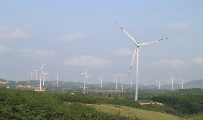 Một dự án điện gió tại huyện Hướng Hóa, Quảng Trị.