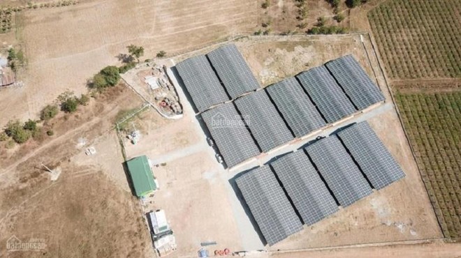Một trang trại nông nghiệp công nghệ cao 4.0 tích hợp năng lượng mặt trời 2 MW, mặt tiền Quốc lộ 27B (Ninh Thuận) được rao bán công khai