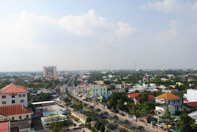 Một góc thành phố Vĩnh Long