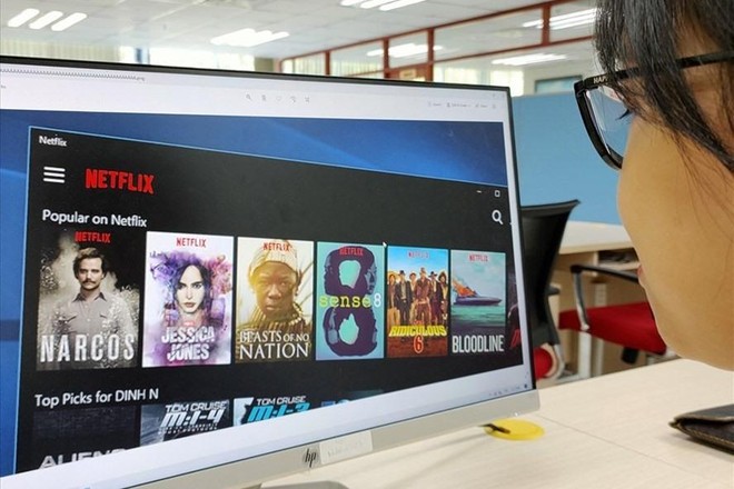 Netflix là một trong những dịch vụ phim trực tuyến có doanh thu lớn tại Việt Nam. Ảnh: Thế Lâm