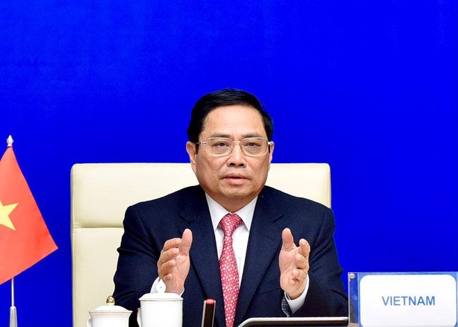 Thủ tướng Chính phủ Phạm Minh Chính tham dự Hội nghị Cấp cao Diễn đàn Hợp tác Á - Âu (ASEM) lần thứ 13 (Ảnh: Nhật Bắc)