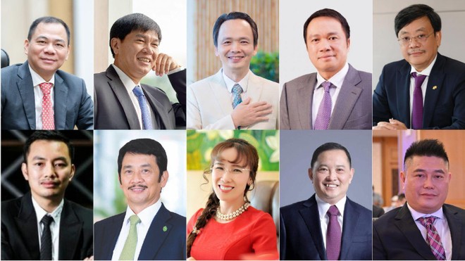 Top 10 doanh nhân nổi bật thị trường chứng khoán Việt Nam 2021