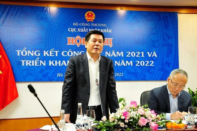 Bộ trưởng Nguyễn Hồng Diên chỉ đạo một số nhiệm vụ chính yếu trong công tác xuất khẩu năm 2022. 
