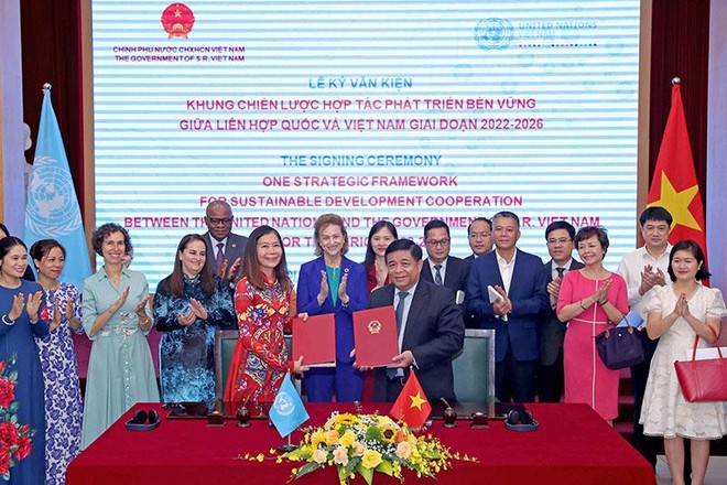 Việt Nam và Liên hợp quốc ký kết Khung chiến lược hợp tác phát triển bền vững giai đoạn 2022-2026 ảnh 1
