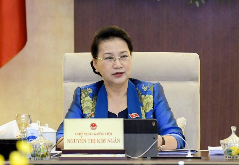 Thủ tướng Nguyễn Xuân Phúc là nhân sự mới cho chức danh Chủ tịch nước Chủ tịch Quốc hội Nguyễn Thị Kim Ngân điều hành phiên họp.