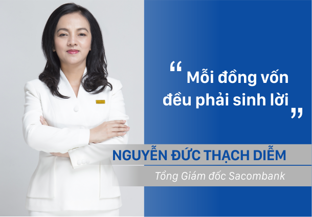 Bà Nguyễn Đức Thạch Diễm được tái bổ nhiệm làm Tổng giám đốc Sacombank (STB)