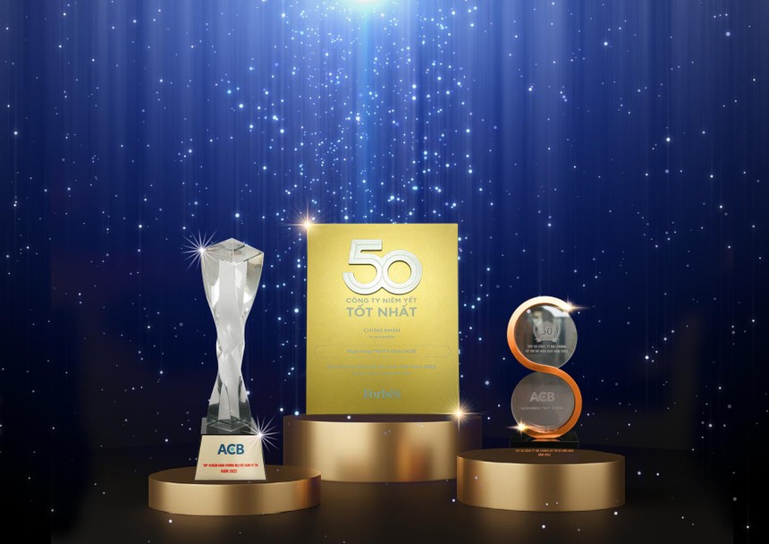 ACB được vinh danh nhiều hạng mục giải thưởng doanh nghiệp uy tín ngành tài chính ngân hàng