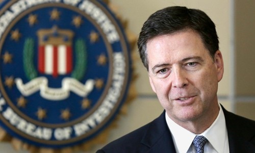 Giám đốc FBI vừa bị sa thải James Comey. Ảnh: Reuters