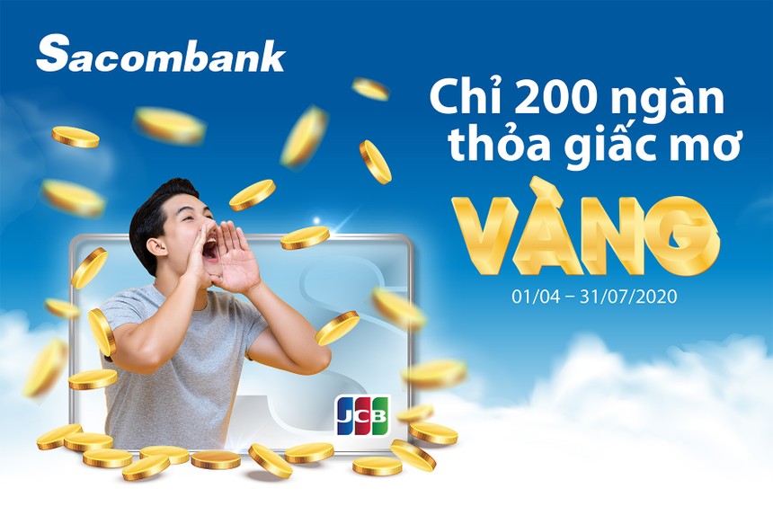Các chủ thẻ Sacombank JCB đầu tiên trúng vàng 9999