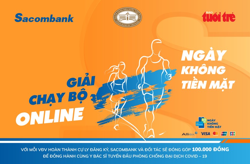 Sacombank tổ chức giải chạy bộ ‘đặc biệt’ hưởng ứng Ngày không tiền mặt 2020