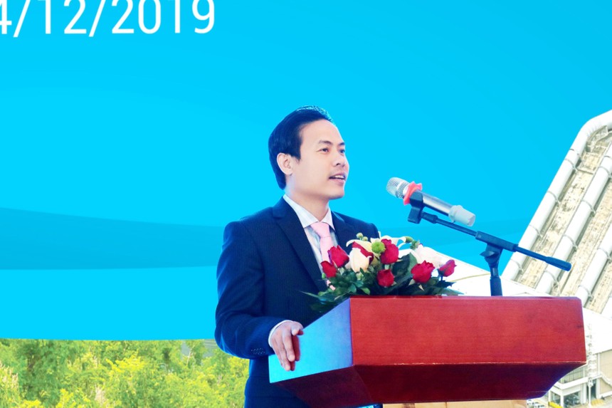 Ông Nguyễn Việt Cường – Chủ tịch HĐQT Công ty CP Tư vấn đầu tu xây dựng thủy điện phát biểu