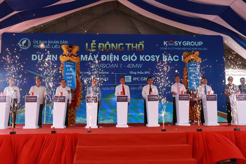 Kosy Group chính thức khởi động dự án điện gió Bạc Liêu