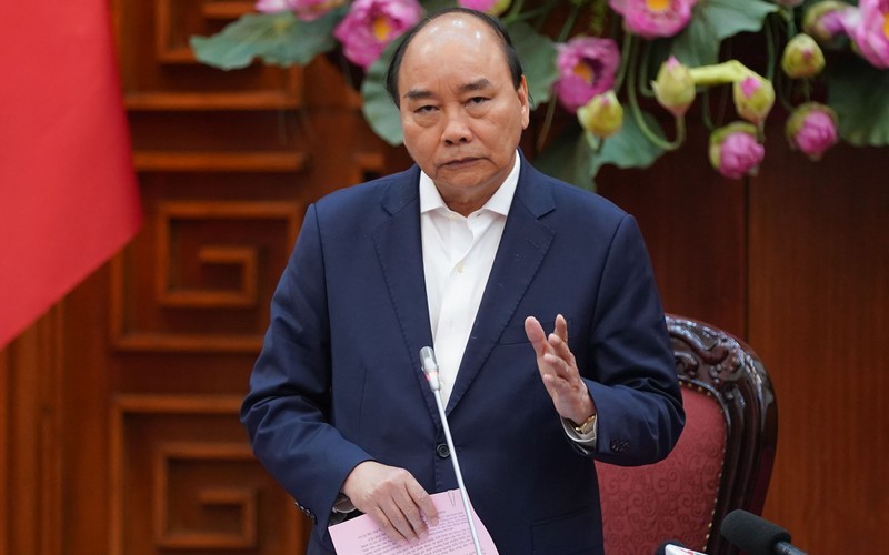 Thủ tướng Nguyễn Xuân Phúc: Phòng, chống dịch với tinh thần bảo vệ sức khỏe người dân là quan trọng nhất. Ảnh: VGP.