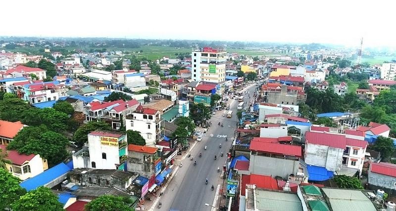 Một góc Thành phố Phổ Yên, tỉnh Thái Nguyên.