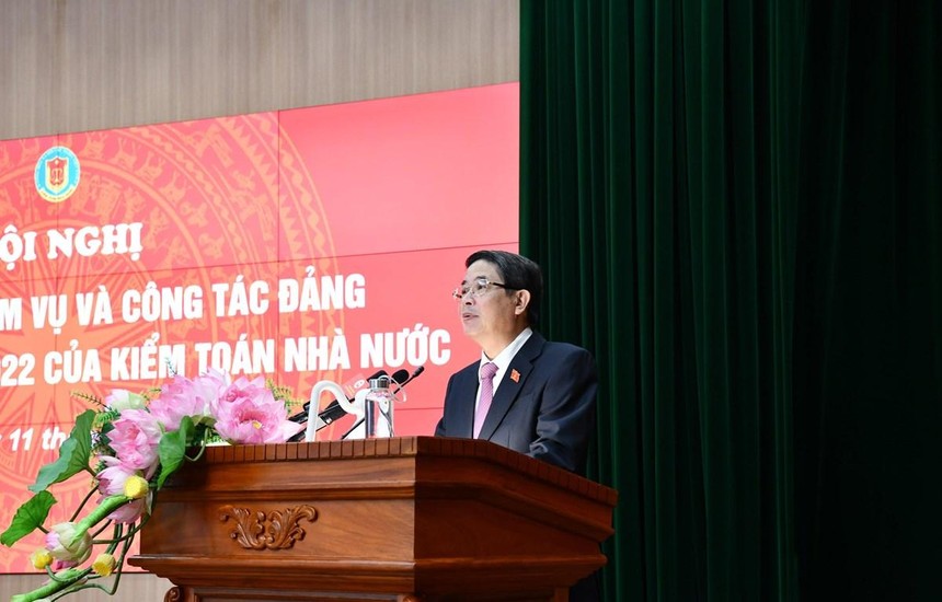Phó chủ tịch Quốc hội Nguyễn Đức HảiPhó chủ tịch Quốc hội Nguyễn Đức Hải phát biểu tại hội nghị. (Ảnh: Vietnam+).