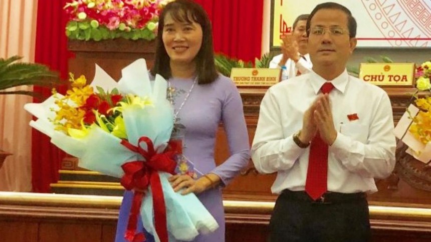 Bà Hồ Thu Ánh được bầu làm Phó Chủ tịch UBND tỉnh Hậu Giang hồi tháng 12/2020.