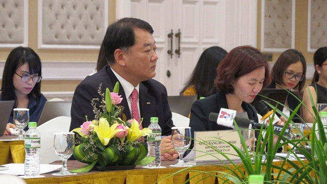 Ông Hyun Woo Bang, Phó tổng giám đốc Samsung Việt Nam hi vọng tới năm 2020 sẽ có 50 doanh nghiệp nội địa trở thành nhà cung ứng cấp 1 của Samsung Việt Nam