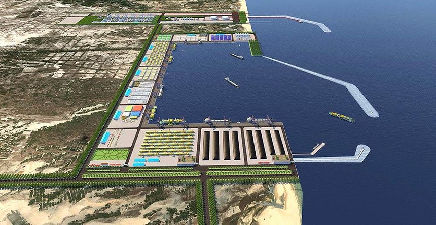 Phối cảnh Dự án Trung tâm Điện khí LNG Hải Lăng trong khu phức hợp năng lượng tại Khu kinh tế Đông Nam Quảng Trị.