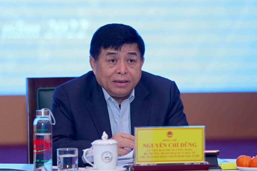 Bộ trưởng Bộ Kế hoạch và Đầu tư Nguyễn Chí Dũng chủ trì cuộc họp. Ảnh: MPI