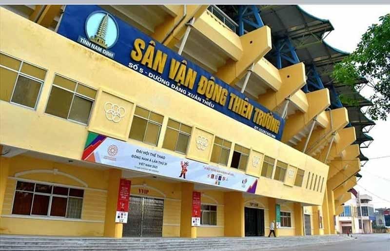 Tỉnh Nam Định đã đầu tư nâng cấp, sửa chữa, hoàn thiện sân vận động Thiên Trường với tổng kinh phí trên 25 tỷ đồng