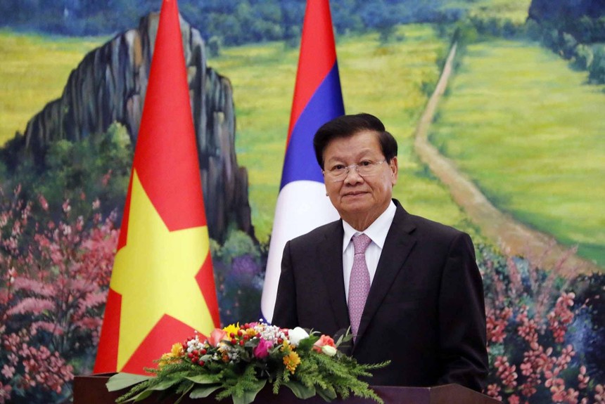 Tổng Bí thư, Chủ tịch nước Lào Thongloun Sisoulith. (Nguồn: TTXVN)
