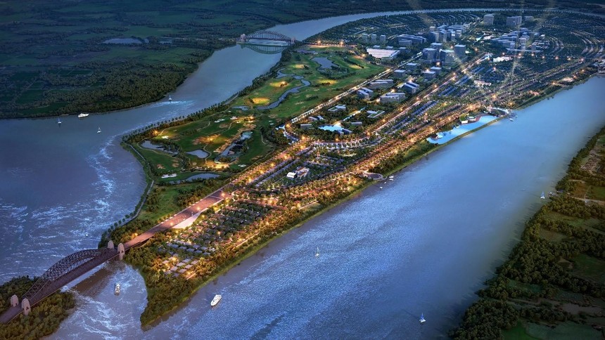 Phối cảnh tổng thể dự kiến của khu đô thị Nam Long Đại Phước 45ha